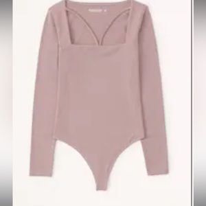 Abercrombie long sleeve strappy bodysuit